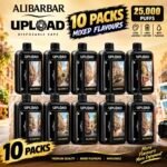 Buy Alibarbar Upload 25000 Puffs | 10 Packs Wholesale